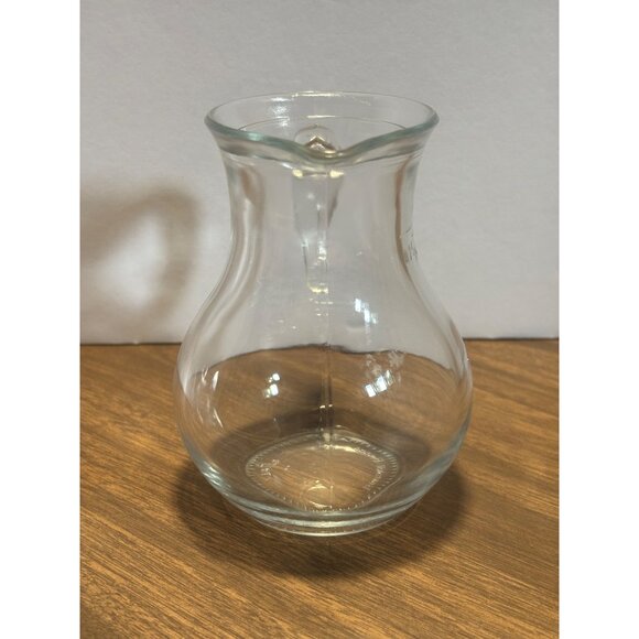Bormioli Rocco Clear Glass Pitcher 0.25L Italy Heavy Small Carafe Creamer - Picture 4 of 8